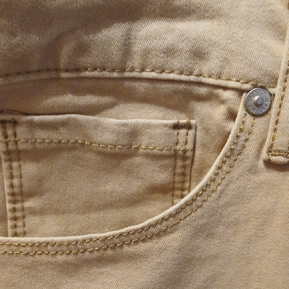 Wm's Sz 14 Miracle Body Pale Khaki Slim Stretch Jeans - Picture 8 of 11